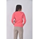 (S) 質感粉色長袖上衣二手衣, , large