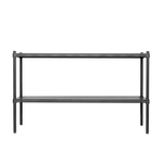 【Y HOUSE】90x35x60cm perforated board two-layer rack perforated board rack iron rack - black paint, , large