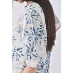 (S) nautica質感花紋白色洋裝二手衣, , large