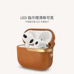 Moshi Pebbo Luxe for AirPods 3 藍牙耳機充電盒皮革保護套-炭黑, , large