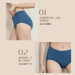 【Clany可蘭霓】竹碳天絲棉抑菌中腰內褲M-XL 藍色 2220-55, , large