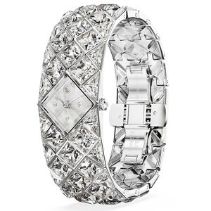 SWAROVSKI 施華洛世奇 Curiosa Bangle 奢華水晶手鐲手錶 女錶-20mm(5724515)