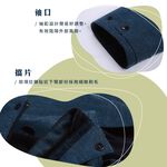【Aith】日系麻花織染防風刷毛挺版保暖外套 M/寶石藍, , large