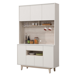 【唯熙傢俱】紀薇橡木雙色4尺餐櫥櫃