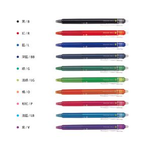 百樂PILOT 按鍵魔擦筆/筆芯 0.7mm(LFBK-23F)粉紅