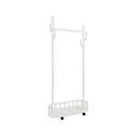 【Y HOUSE】Light luxury coat and hat rack, functional clothes hanger, floor-standing clothes hanger, open clothes hanger - white, , large