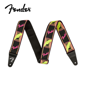 Fender Neon Monogrammed Strap 吉他背帶 黃粉【敦煌樂器】,  Fender Neon Monogrammed Strap 吉他背帶 黃粉【敦煌樂器】