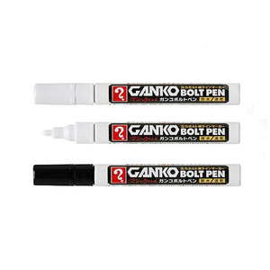 【日本 寺西 GANTEN】耐水 速乾 工業用 耐磨 油漆筆 2.0mm /支 MKOBP(黑/白)  -  多款可選