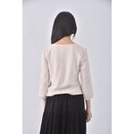 (M) earth music ecology棉質蕾絲粉色長袖上衣二手衣, , large
