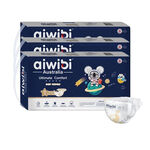 Aiwibi 愛薇彼 夜用甄柔瞬吸紙尿褲 S(三包裝) 尿布 嬰兒紙尿褲 紙尿布 夜用尿布 黏貼型 柔軟透氣, , large