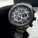 [星晴錶業]MASERATI手錶,46mm,R8873642012寶藍機械鏤空錶面黑錶殼深黑色精鋼錶帶款, , large