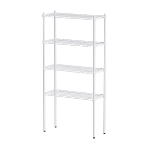 【Y HOUSE】76x30x150cm Lightweight Four-layer Iron Rack Iron Rack Shelf-Painted White