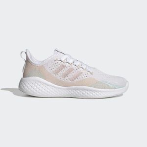 Adidas Fluidflow 2.0 女 慢跑鞋 運動 休閒 輕量 支撐 緩衝 愛迪達 白 粉橘 [GW4015]