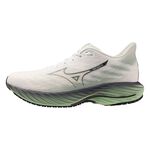 Mizuno Wave Rider 28 Sw 男 慢跑鞋 超寬楦 彈力 支撐 緩震 米 綠 [J1GC240460], , large