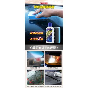 【超值組合】Willson 氟素玻璃鍍膜組 玻璃撥水 撥水劑 潑水劑 去油膜 去水漬 水垢