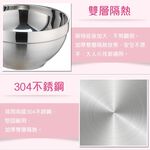 PERFECT 理想牌 晶品304不鏽鋼雙層碗隔熱碗 14cm6入無蓋-Leidea樂德兒, , large