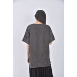 (M) uniqlo質感棉質純棉庫洛米灰色短袖上衣二手衣, , large