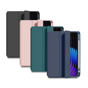 [RD89 Tri-Fold Clear Back Panel] Redmi Pad 2 11-inch Tablet Protective Case (Built-in Pencil Slot)