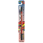 【Kuretake 吳竹】速乾55號 軟/硬雙頭墨筆 /支 QDDF150-55B(日本品牌), , large