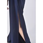 (L) zalora高腰質感藍色長褲二手衣, , large