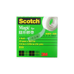 【3M】Scotch 隱形膠帶 可書寫 可手撕 19mm x 32.9M 12捲/支 810-3/4, , large