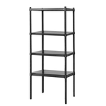 【Y HOUSE】60x45x150cm perforated plate four-layer rack perforated plate rack iron rack - black paint, , large