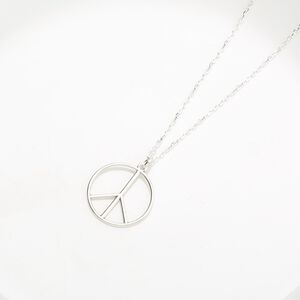 【Angel & Me】和平 與 愛 Peace s925 純銀 項鍊 畢業 生日 情人節 禮物
