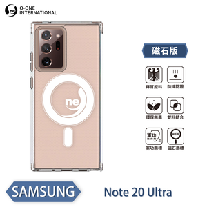 【O-ONE】【軍功II防摔殼】O-ONE MAG Samsung 三星 Note20 Ultra 磁吸手機殼 抗撞防摔 保護殼