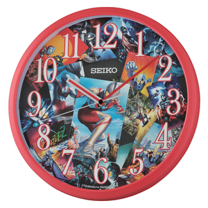 SEIKO 精工 超人力霸王 鹹蛋超人 數字掛鐘 時鐘(QHA902Q)