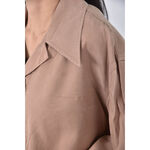 (F) libertine libertine質感素面杏色長袖上衣二手衣, , large