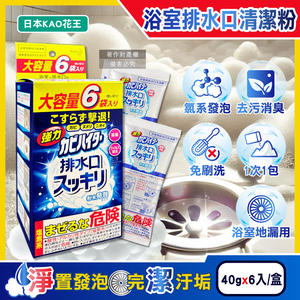 KAO Drain Cleaning Powder 40gx6