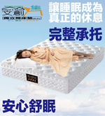 【文創集】3D天絲涼感紗獨立筒床墊-6尺雙人加大, , large