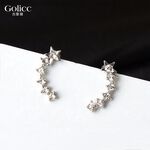 【Gulicc】古莉可 耳環 韓版鋯石星星耳環, , large