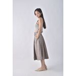 (S) liz lisa格紋棕色綁帶長裙二手衣, , large