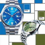 CITIZEN 星辰 X PANTONE Nowstalgia亞洲限定沉穩綠經典機械錶 NJ0158-89Z, , large