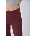 (L) lululemon高腰運動質感暗紅色長褲二手衣, , large