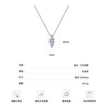 s925純銀鋯石款鎖骨項鍊之人魚的眼淚 附馬卡收納盒  , , large