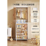 【AOTTO】70面寬雙開門折疊附輪收納衣櫃(AT-013), , large