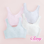【Clany可蘭霓】 MIT小貓咪無鋼圈無感粉色少女S-Q/2XL 內衣 學生涼感內衣 成長型 8038-31, , large