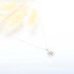 【Angel & Me】小花 雛菊 Daisy Flower s925 純銀 項鍊 禮物, , large
