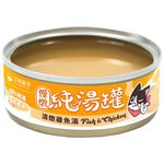 汪喵星球-無膠純湯罐80g-雞魚, , large