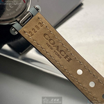 [星晴錶業]COACH手錶,26mm,CH00139白銀色錶面銀錶殼淺藍真皮皮革錶帶款, , large