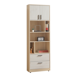 【唯熙傢俱】菲利楓木雙色2尺書櫃