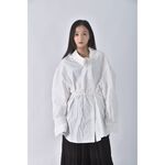 (XL) miyuki select質感寬鬆白色襯衫上衣二手衣, , large