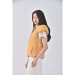 (S) 背心連帽黃色外套二手衣, , large