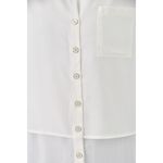 (S) nautica質感假兩件白色長袖上衣二手衣, , large