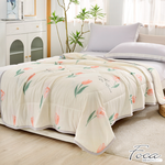 [LY SHIN BEDDING] FOCA Romantic Tulip | Antibacterial silver ion anti-cold gauze quilt/four seasons quilt 150x200cm , , large