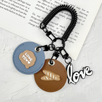 感應磁扣套【4款可選】3.5cm磁扣可用 皮革鑰匙圈 卡套鑰匙圈 感應磁扣鑰匙圈 pu皮革 鑰匙圈 彈簧掛繩 龍蝦扣 伸縮拉繩, , large