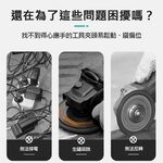 12V brushed 3-inch angle grinder with 3 batteries, 1 charger, and 2 grinding discs., , large