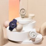 CASIO 卡西歐 G-SHOCK 優雅玫瑰金時標 八角雙顯手錶 520情人節 送禮-百搭白 GMA-P2100M-7A, , large